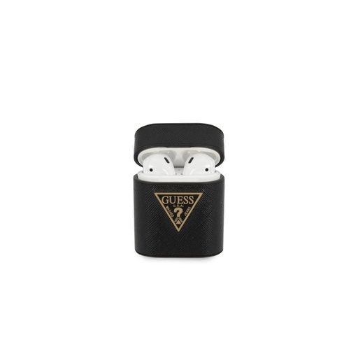 AirPods Guess Saffiano Hülle (Schwarz) - GUACA2VSATMLBK