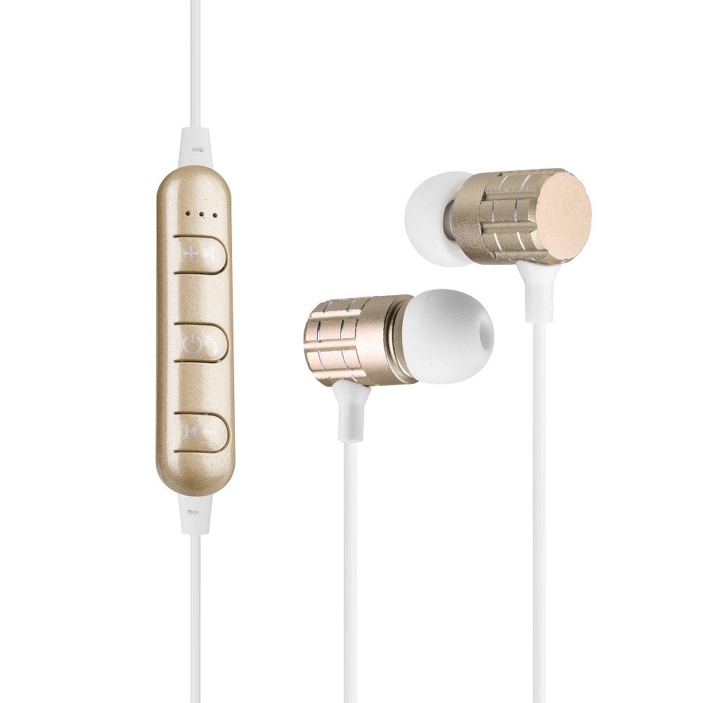 [KV-5901737279750] AWEI F1 bluetooth headset, gold