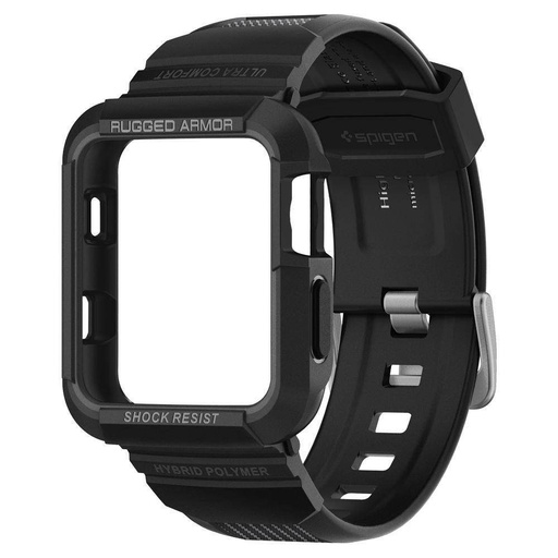 Apple Watch Series 1/2/3/4/5/6(42/44mm) Spigen rugged armor pro Riemen, schwarz
