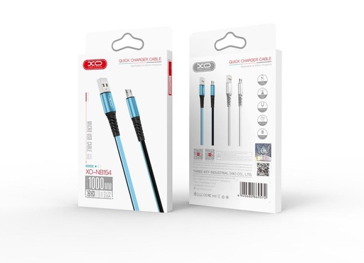 XO NB154 Lightning Datenkabel (Silber) – 1 m, 2A