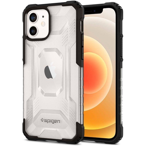 Apple iPhone 12/12 Pro Spigen nitro force stoßfest Backcover (Schwarz)
