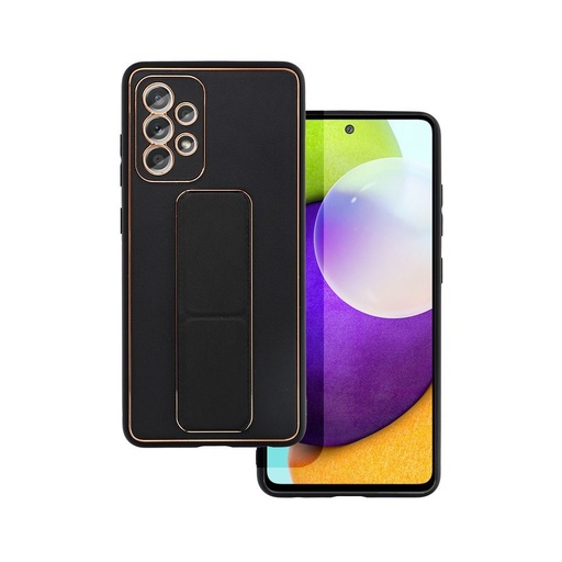 Samsung Galaxy A52 4G/A52 5G/A52s 5G Leder Schutzhülle ausziehbar mit Ständer, magnetisch Autohalterung kompatibel (Schwarz)