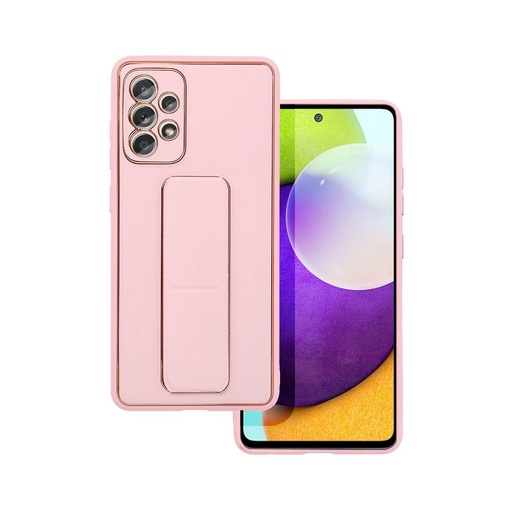 Samsung Galaxy A52 4G/A52 5G/A52s 5G Leder Schutzhülle ausziehbar mit Ständer, magnetisch Autohalterung kompatibel (Rosa)