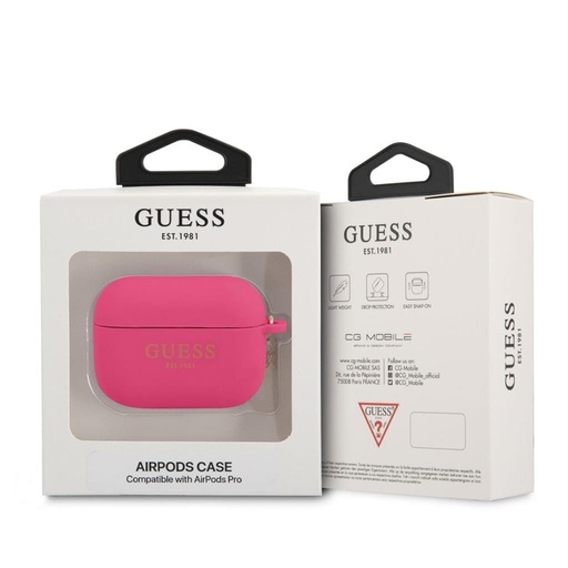 AirPods Pro Guess 4G Charms Hülle (Rosa) - GUAPLSC4EF