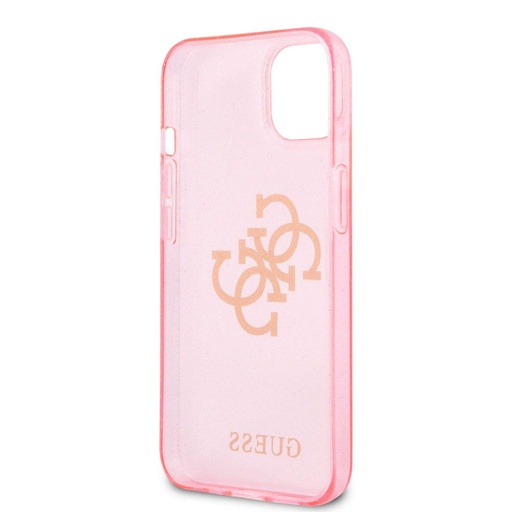 Apple iPhone 13 mini Guess TPU Big 4G Full Glitter Hülle (Rosa) – GUHCP13SPCUGL4GPI