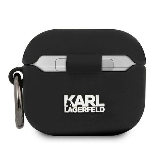 Apple AirPods 3 Karl Lagerfeld Karl Head pro Hülle (Schwarz) – KLACA3SILKHBK