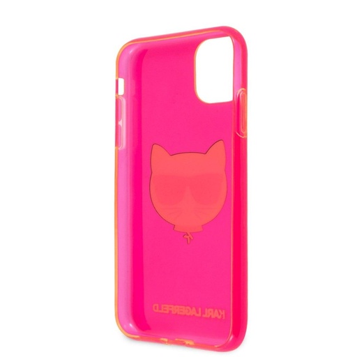 Apple iPhone 12/12 Pro Karl Lagerfeld Choupette Head Hülle (Rosa) – KLHCP12MCHTRP