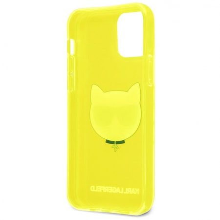 Apple iPhone 12 / iPhone 12 Pro Karl Lagerfeld TPU Choupette Head Hülle (Gelb - KLHCP12MCHTRY)