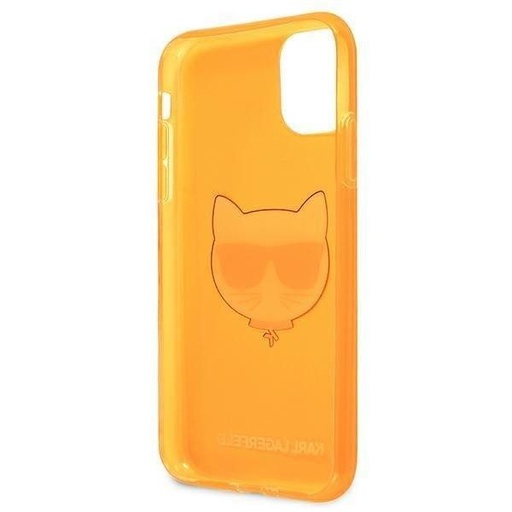 Apple iPhone 13 mini Karl Lagerfeld Choupette Head Hülle (Orange) – KLHCP13SCHTRO