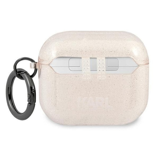 Apple AirPods 3 Karl Lagerfeld Choupette Glitter Hülle (Gold) – KLA3UCHGD