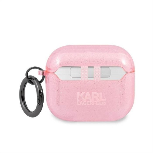 Apple AirPods 3 Karl Lagerfeld Choupette Glitter Hülle (Rosa) – KLA3UCHGP