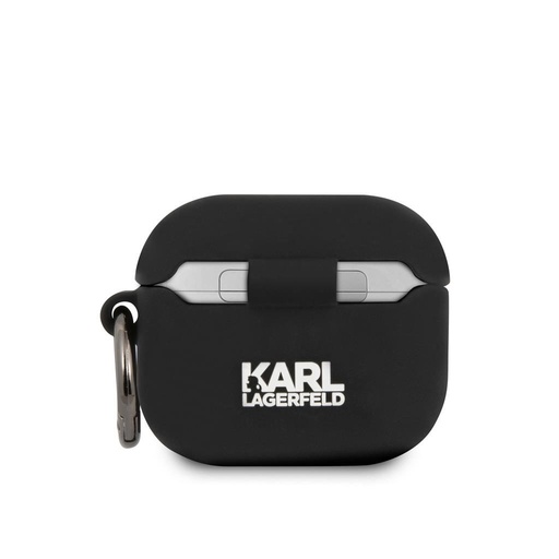 Apple AirPods 3 Karl Lagerfeld Rue St Guillaume Hülle (Schwarz) – KLACA3SILRSGBK