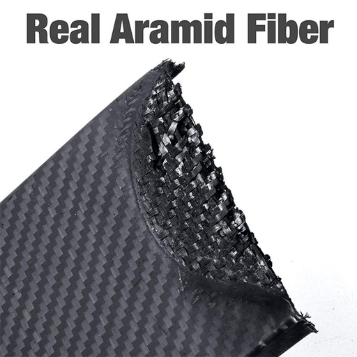 Apple iPhone 12 aramid carbon stoßfest ultradünn Backcover (Schwarz)