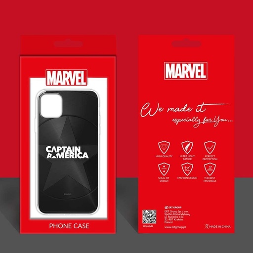Apple iPhone 7/8/SE 2020/SE 2022 Captain America 024 Backcover (Schwarz)