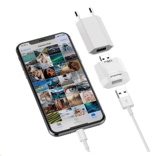 Photofast iOS 128GB Photocube smart Datensicherung, Weiß