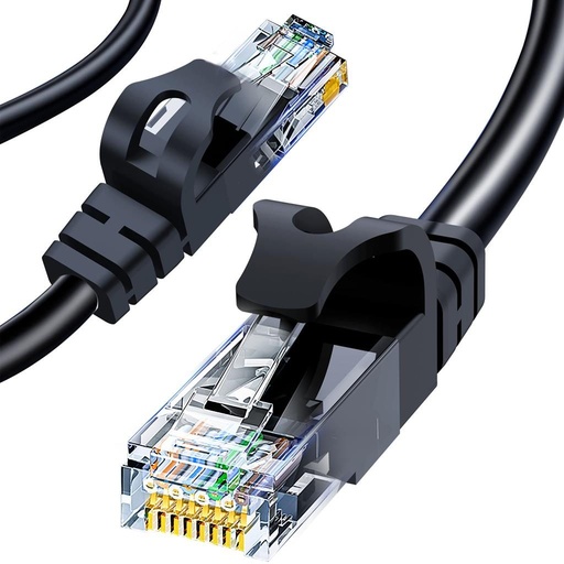 XO GB007 1m-es CAT6 Netz- Kabel, schwarz