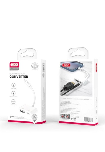 XO HUB005 Lightning–HDMI Adapter (Weiß) – 1080p mit Auflösung