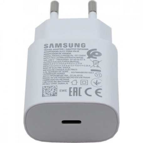 Samsung PD Schnellladegerät USB-C mit Kabel 25W (Weiß)