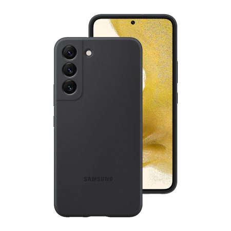 Samsung Galaxy S22 silicone cover Original- Backcover, schwarz - EF-PS901TBE