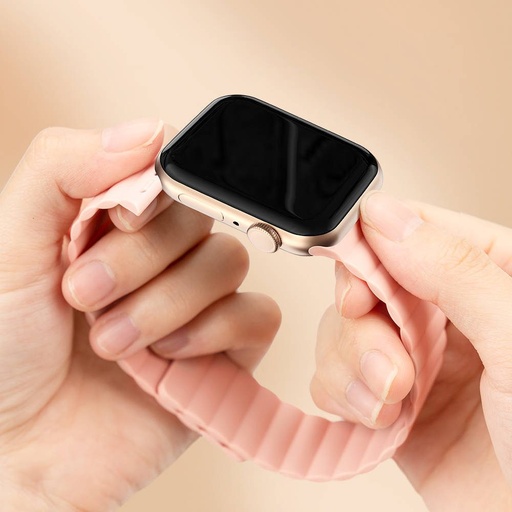 Apple Watch Series 1/2/3/4/5/6(38/40mm) Kingxbar magnetisch Riemen, rosa