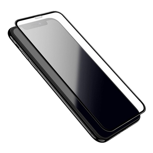 Apple iPhone XR/11 (6.1) Hoco silk screen voll klebend Panzerglas, transparent (schwarz mit Rahmen)