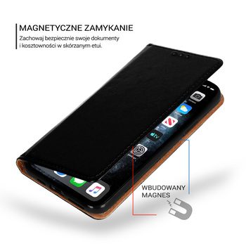 Samsung Galaxy S22 Ultra original Leder Klapphülle (Schwarz)