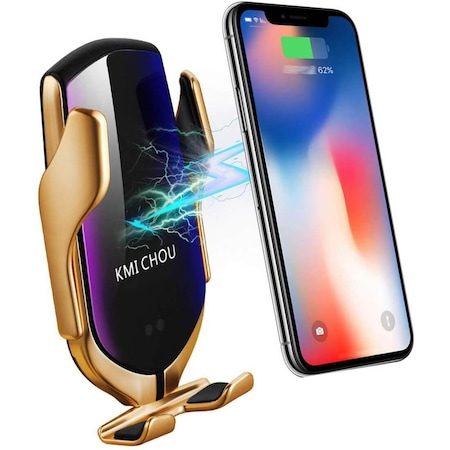 Nemo R1 kabellos Auto- Ladegerät (für Lüftungsgitter), gold