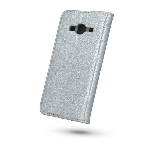 Huawei P10 Lite smart shine magnetisch Klapphülle, silber