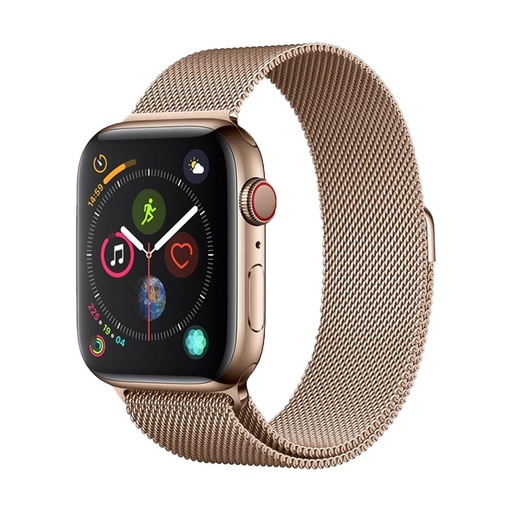 Devia Apple Watch Series 4 44mm Mailänder Riemen, Gold