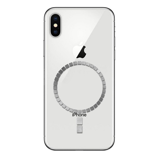 magsafe kompatibel universell Metall Scheibe mit Stabilisator grau