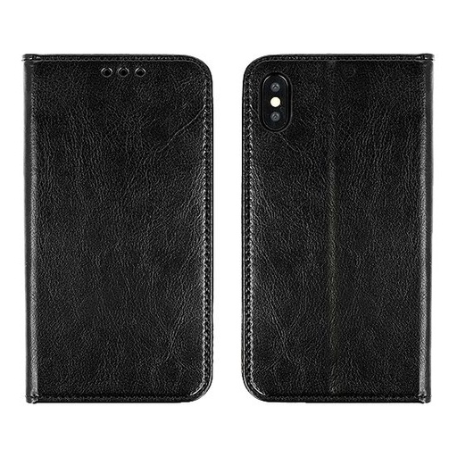 Apple iPhone 11 original Leder Klapphülle (Schwarz)