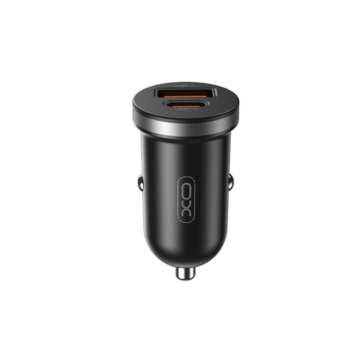 XO CC56 Auto- Schnellladegerät (PD + QC Laden) 30W (Schwarz)