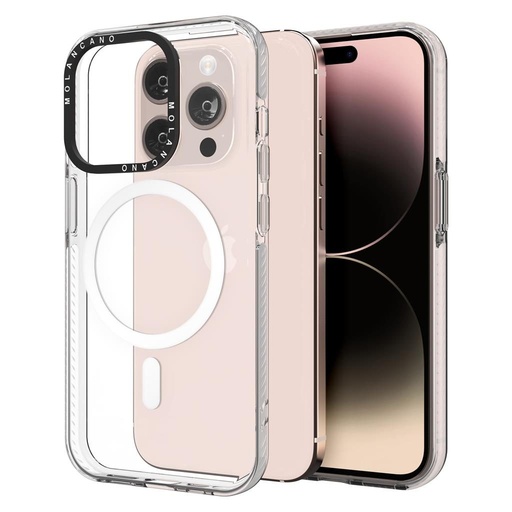 Apple iPhone 16 Plus MOLAN CANO rainbow TPU magsafe Backcover (Transparent)