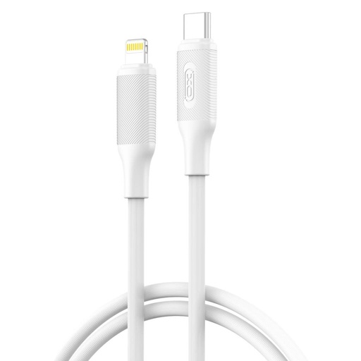 XO NB-Q265A USB-C–Lightning Datenkabel (Weiß) – Minimalist Series, 27W
