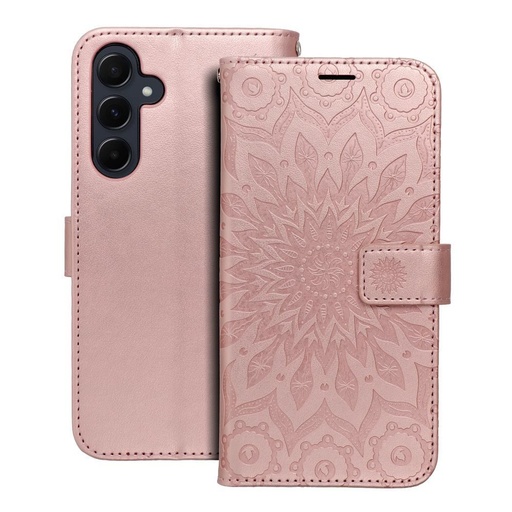 Samsung Galaxy A55 Forcell MEZZO aufklappbar Hülle (Rosegold)