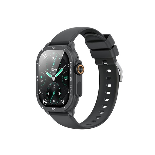 XO J12 Smartwatch – AMOLED mit Display, mit Sportfunktion, für Anrufannahme geeignet (Schwarz)