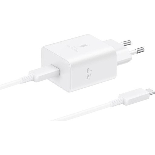 Samsung Netz- Ladegerät 45W USB-C + Kabel (Weiß)