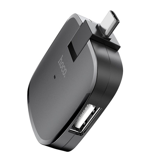 Hoco HB11 HUB, USB-C - 3 USB 2.0, schwarz