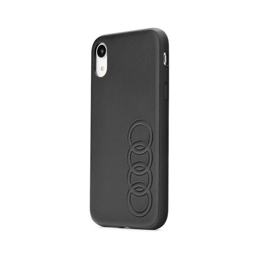 Apple iPhone 11 AUDI leather Premium Backcover (Schwarz) - AU-TPUPCIP11R-TT/D1-BK