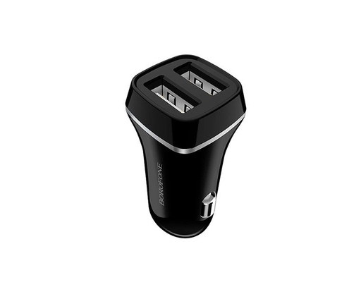 Borofone BZ2 Auto- Ladegerät (2xUSB port), 5V 2,4A, schwarz