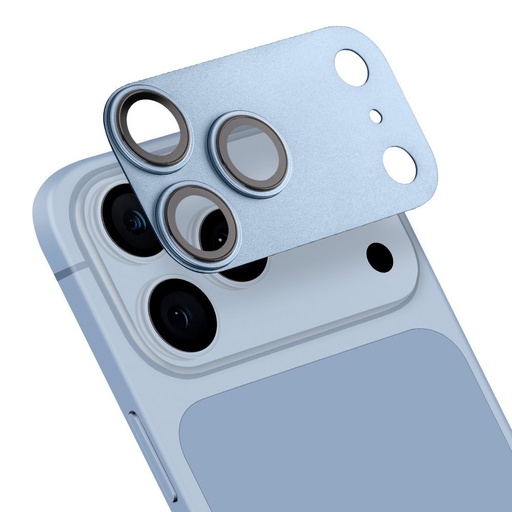 Apple iPhone 18 Pro Max HÜLLE:ME Camera Lens Glass kamera sziget Schutzglas (Hellblau)
