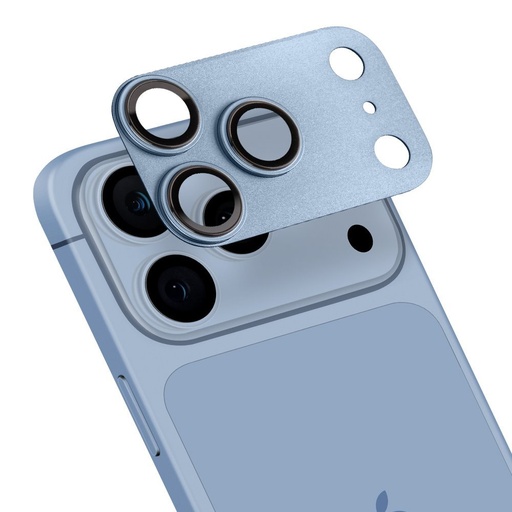 Apple iPhone 18 Pro HÜLLE:ME Camera Lens Glass kamera sziget Schutzglas (Hellblau)