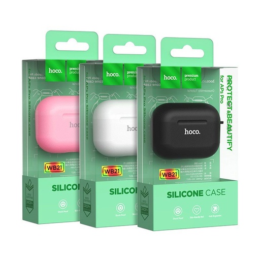 Apple Airpods Pro Hoco WB21 Silikon Hülle (Schwarz)