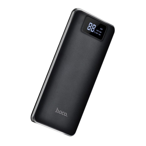 Hoco B23A power bank, 15000 mAh, LED Statusanzeige, LED Lampe, 2 USB port, schwarz