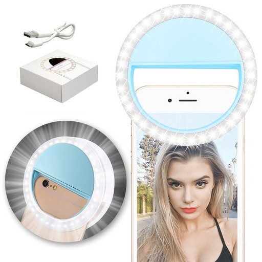 selfie LED Licht, blau