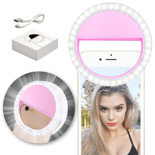 selfie LED Licht, rosa