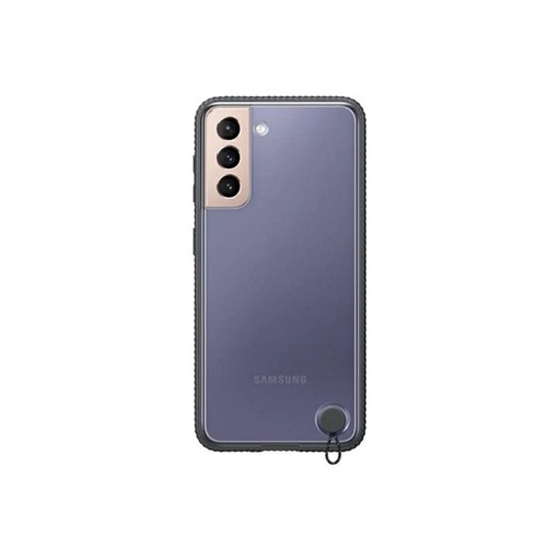 Samsung Galaxy S21 transparent protective Original- hart Backcover, schwarz