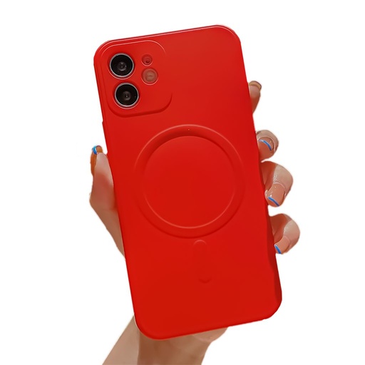 Apple iPhone 12 Pro Max colorful magsafe Backcover, (Rot)