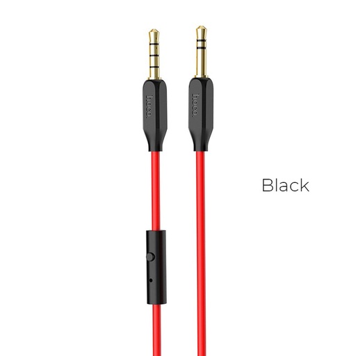 Hoco UPA12 AUX Kabel mit Mikrofon, schwarz