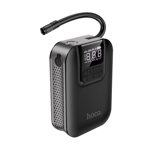 Hoco S53 tragbar elektromos pumpa, LED Lampe, 2500mAh Akku, schwarz